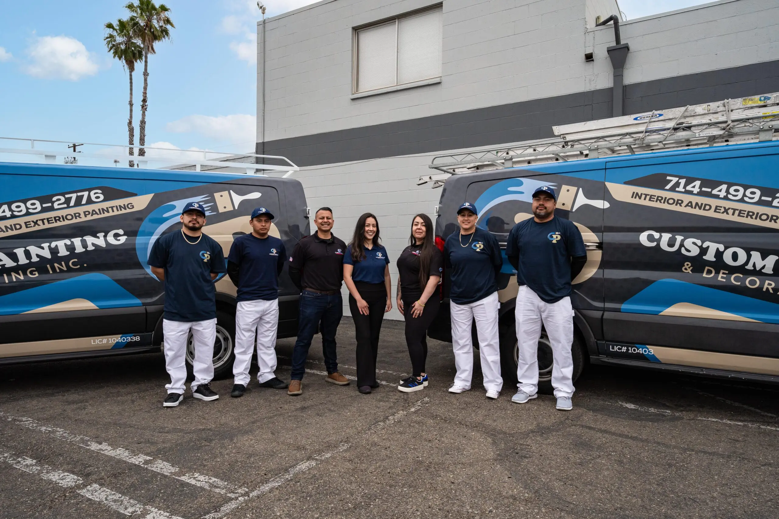 team of custom painting and decorating